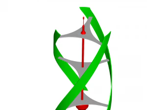 turbina wiatrowa o osi pionowej Model 3D