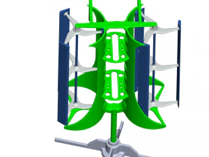vertical axis wind turbine 3D Model