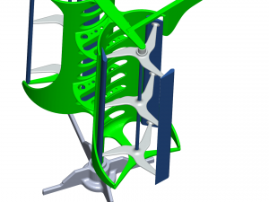 vertical axis wind turbine 3D Model