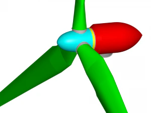 &eacute;olienne Modèle 3D