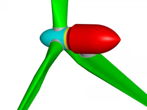 &eacute;olienne Modèle 3D