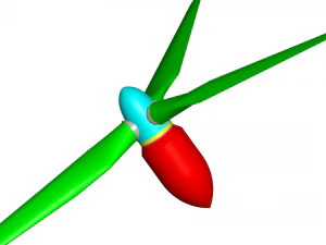 &eacute;olienne Modèle 3D