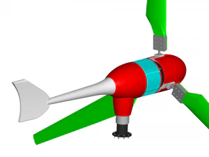 wind turbine 3D Model