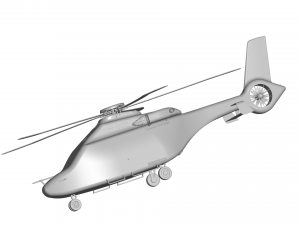 Airbus h160 helicopter 3D 模型