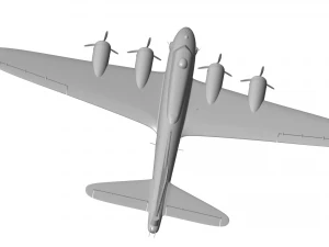 Boeing B-17G Flying Fortress 3D Model