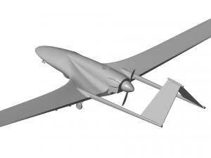 Bayraktar TB2 UCAV Modello 3D