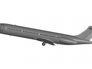 Boeing 717-200 3D Model