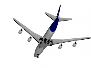 Boeing-747-400 Modello 3D