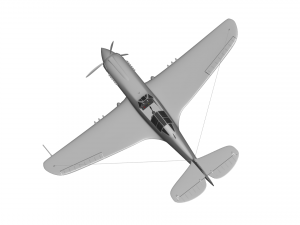 Curtiss P-40E Kittyhawk Modelo 3D
