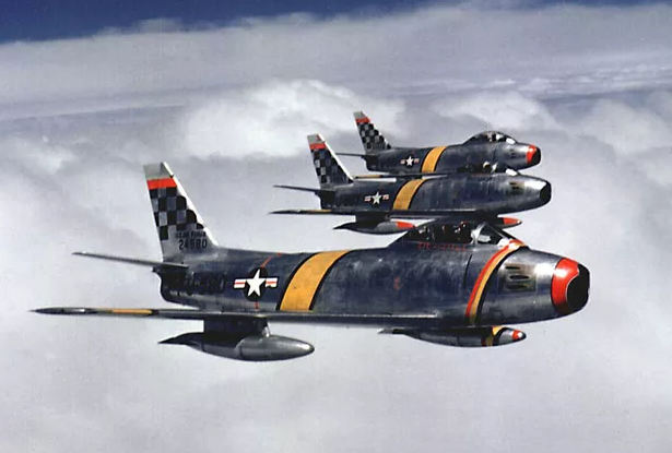 F-86 Sabre 3D Model .c4d .max .obj .3ds .fbx .stl .blend 