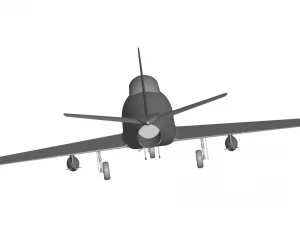F-86 Sabre 3D Model