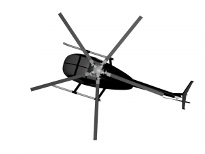 Helicopters MD 500 3D Model