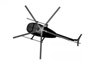 Helicopters MD 500 3D Model