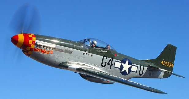 P-51D Mustang 3D 模型 .c4d .max .obj .3ds .fbx .stl .blend 