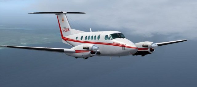 BEECHCRAFT KING AIR B200 3D 模型 .c4d .max .obj .3ds .fbx .stl .blend