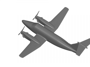 BEECHCRAFT KING AIR B200 3D 模型