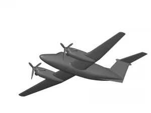BEECHCRAFT KING AIR B200 3D Model
