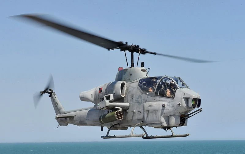 Bell AH-1 Super Cobra 3D Model .c4d .max .obj .3ds .fbx .stl .blend