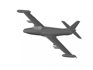 J-21 jastreb Modelo 3D