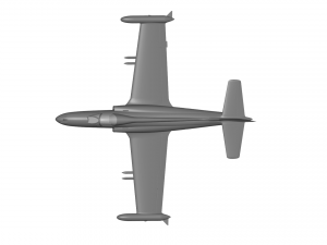 J-21 jastreb Modelo 3D