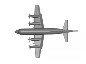 Lockheed P-3C Orion 3D Model