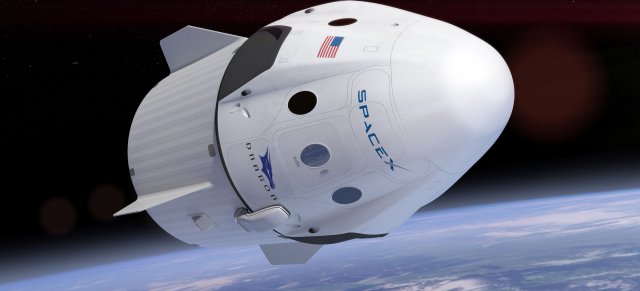 Spacex capsule dragon Modèle 3D .c4d .max .obj .3ds .fbx .stl .blend 