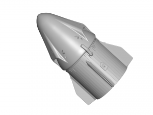 Spacex capsule dragon Modèle 3D