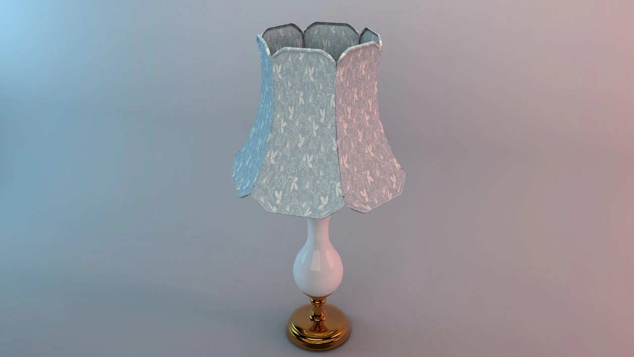 table lamp 3D Model .c4d .max .obj .3ds .fbx .stl .blend