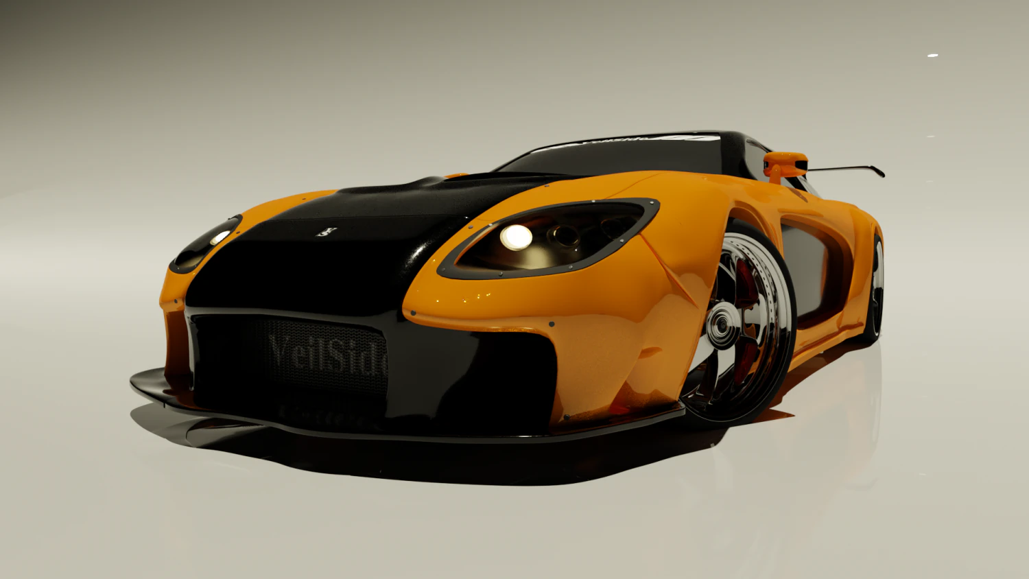 Hans Mazda Rx-7 welon Model 3D .c4d .max .obj .3ds .fbx .stl .blend 