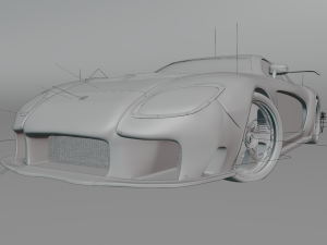 Hans mazda rx-7 veilside 3D Model