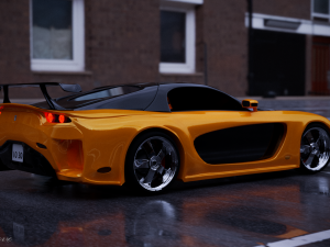 Hans mazda rx-7 veilside 3D Model