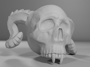 demon scull Model 3D