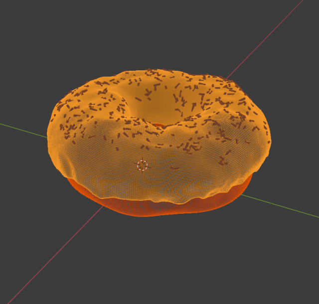 donut 3D Model .c4d .max .obj .3ds .fbx .stl .blend 