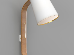 repcy wall lamp white Modelo 3D