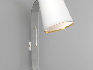 repcy wall lamp white 03 Modelo 3D