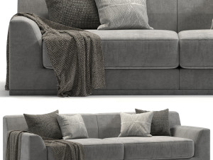 Double sofa 02 Modelo 3D