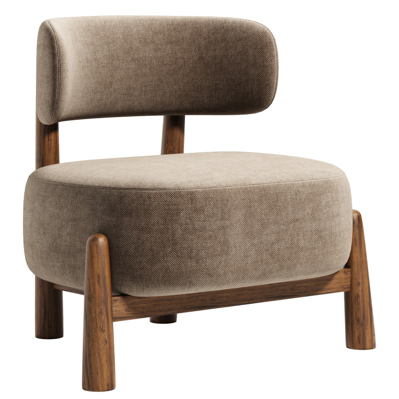 Raya Armchair By Nohohome 3Dモデル .c4d .max .obj .3ds .fbx .stl .blend 