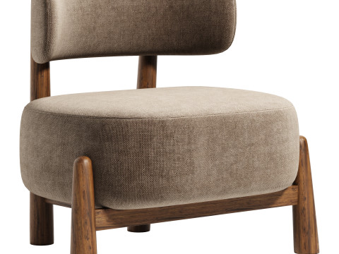 Raya Armchair By Nohohome 3D Model