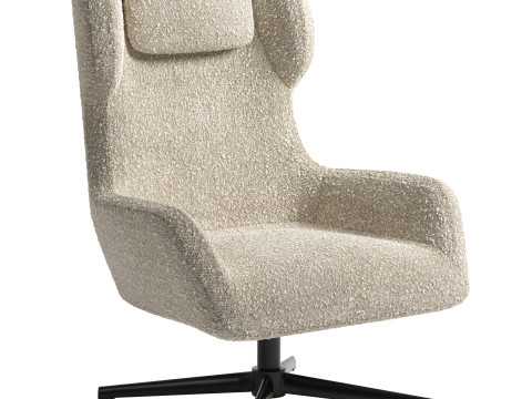 Zalina Swivel Armchair By Kave Home 3Dモデル