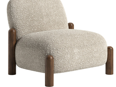 Boldi Chenille Armchair By laredoute Modelo 3D