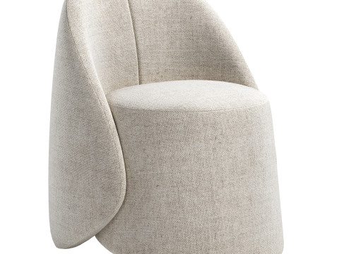 KEREN Little Armchair from Baxter Designed by Christophe Delcourt Modelo 3D