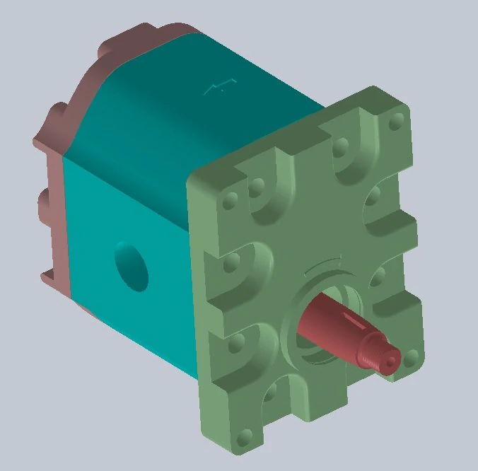 gear pump 3D Model .c4d .max .obj .3ds .fbx .stl .blend