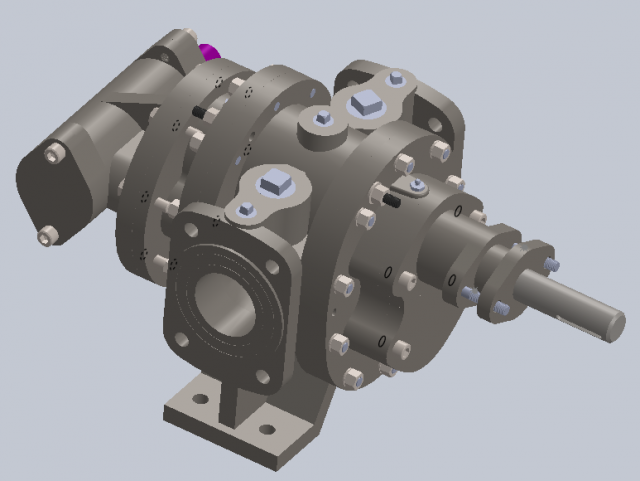 bitumen gear pump 3D मॉडल .c4d .max .obj .3ds .fbx .stl .blend 