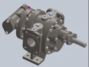 битумный шестеренный насос 3D Модель