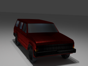 jeep grand cheroke 3D 模型