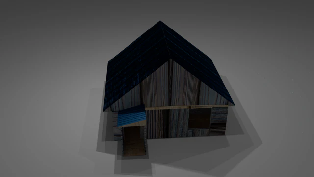 家 3Dモデル .c4d .max .obj .3ds .fbx .stl .blend 