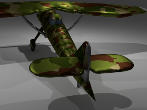 plane hs 126 a-1 low poly Modelo 3D