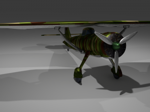 plane hs 126 a-1 low poly 3D Model
