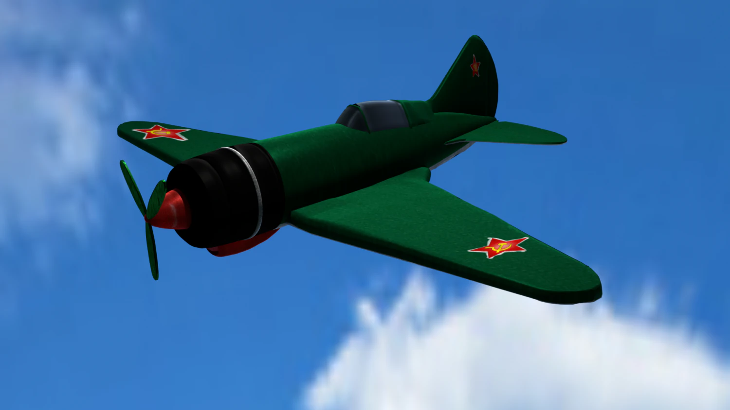 i-180 low poly 3D Model .c4d .max .obj .3ds .fbx .stl .blend 