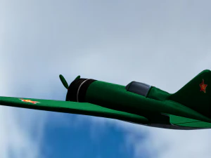i-180 low poly 3D Model